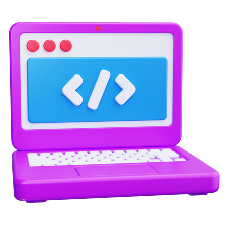 Web Coding  3D Icon