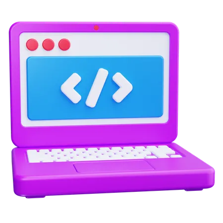 Web Coding  3D Icon