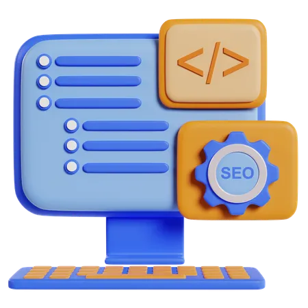 Web Coding  3D Icon