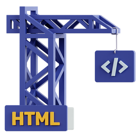 Web Construction  3D Icon