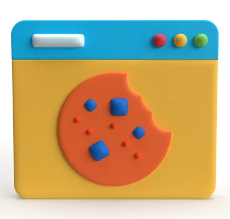 Web Cookie  3D Icon