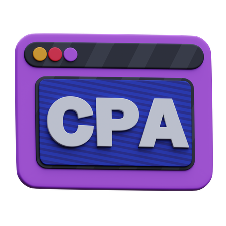 ウェブCPA  3D Icon