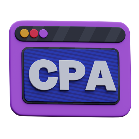 Web Cpa  3D Icon