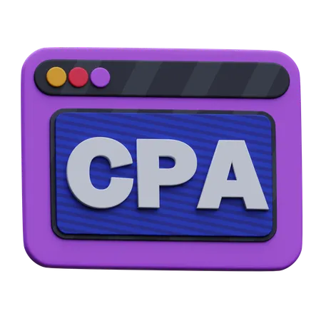 Web Cpa  3D Icon