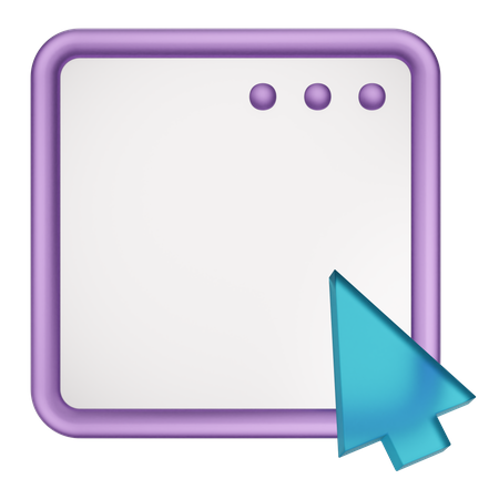 Web Cursor  3D Icon