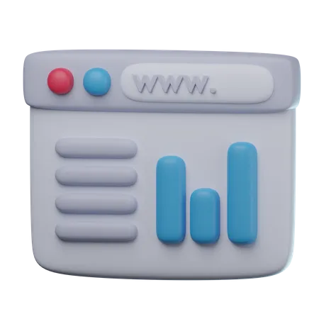 Web Dashboard  3D Icon