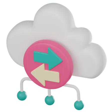Web Data Transfer  3D Icon