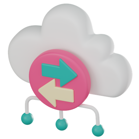 Web Data Transfer  3D Icon