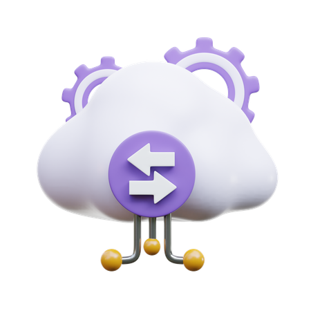 Web Data Transfer  3D Icon