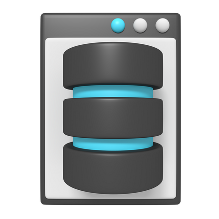 Webdatenbank  3D Icon