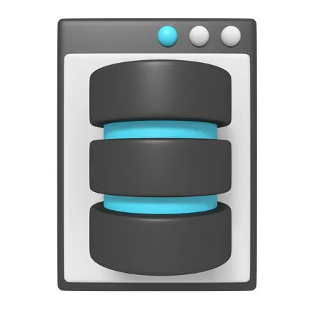 Webdatenbank  3D Icon