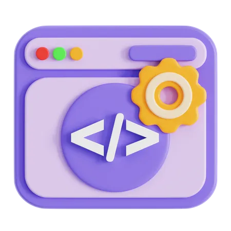 Web Design  3D Icon