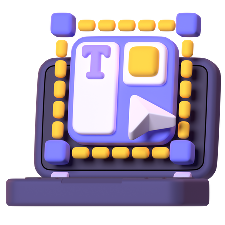 Web Design  3D Icon