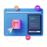 3d web interface emoji
