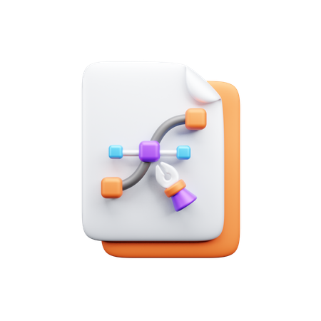 Web designing tool  3D Icon