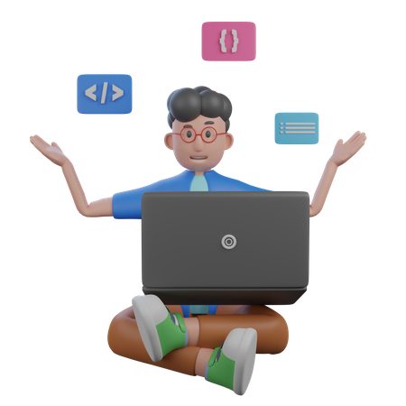 Web Developer  3D Icon