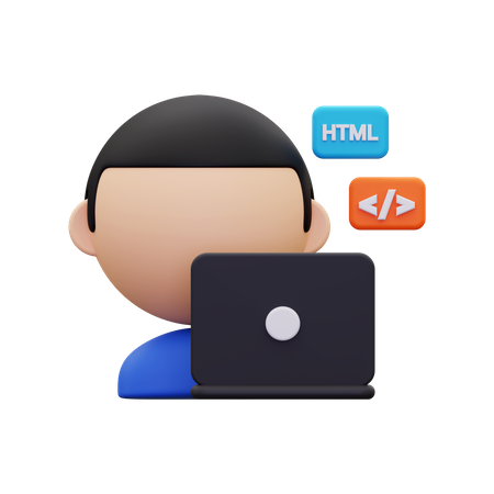 Web Developer  3D Icon