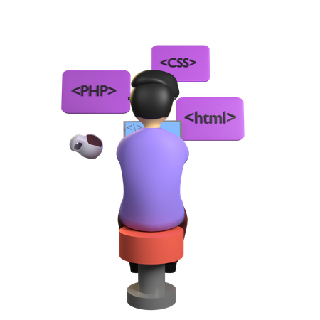 Web Developer working on project  3D Icon