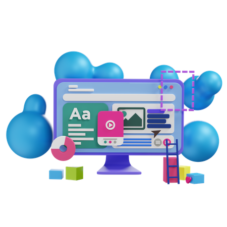 Web Development  3D Icon