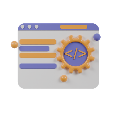 Web Development  3D Icon