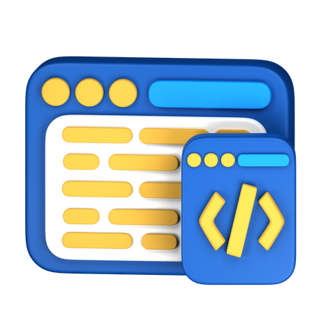 Web Development  3D Icon