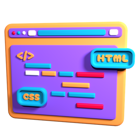 Web Development  3D Icon