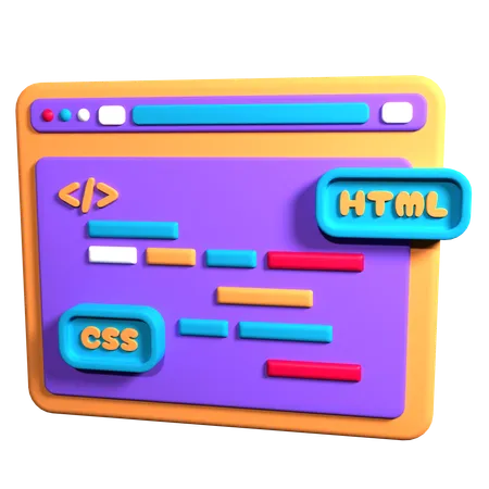 Web Development  3D Icon