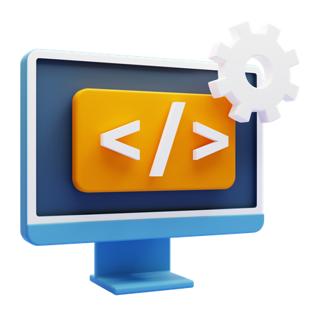 Web Development  3D Icon