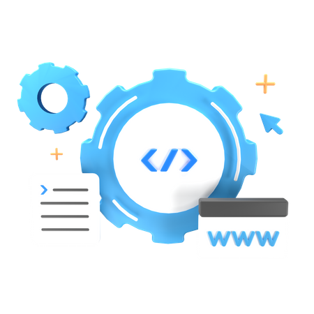 Web Development  3D Icon