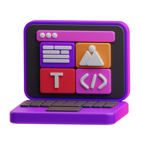 Web Development  3D Icon