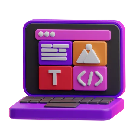 Web Development  3D Icon