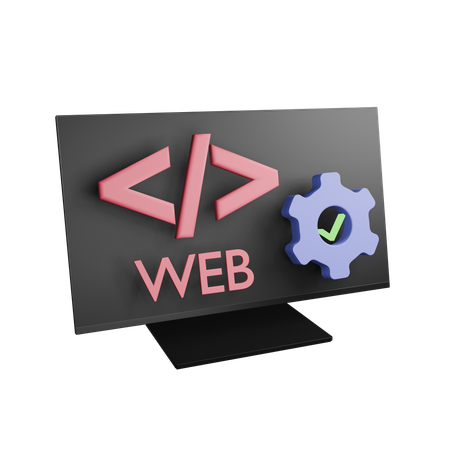 Web Development  3D Icon