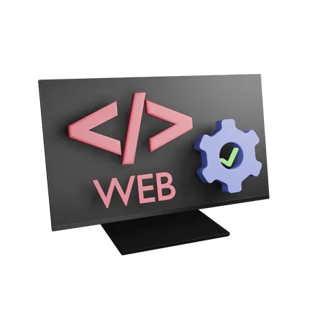 Web Development  3D Icon