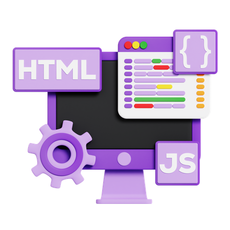 Web development  3D Icon