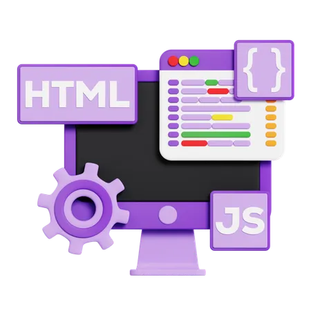 Web development  3D Icon