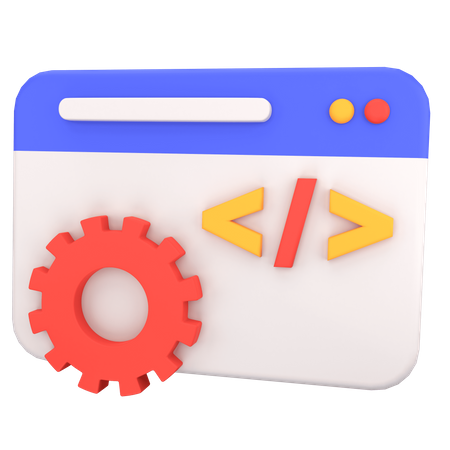 Web Development  3D Icon