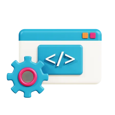 Web Development  3D Icon