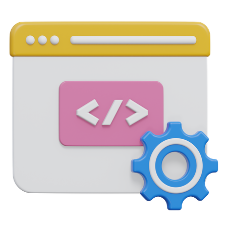 Web Development  3D Icon