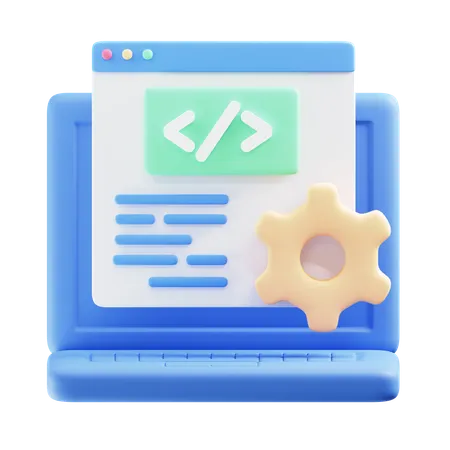 Web Development  3D Icon