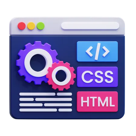 Web Development  3D Icon