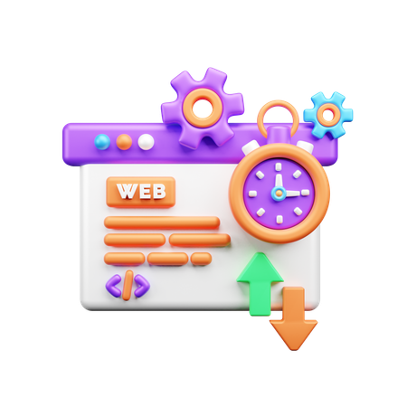 Web Development  3D Icon