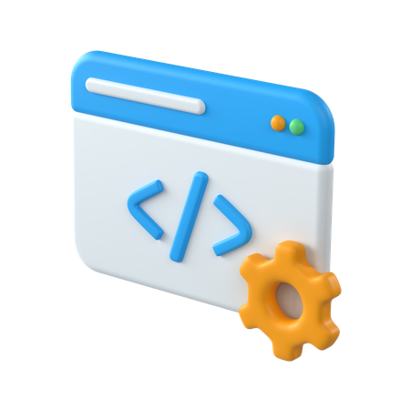 Web Development  3D Icon