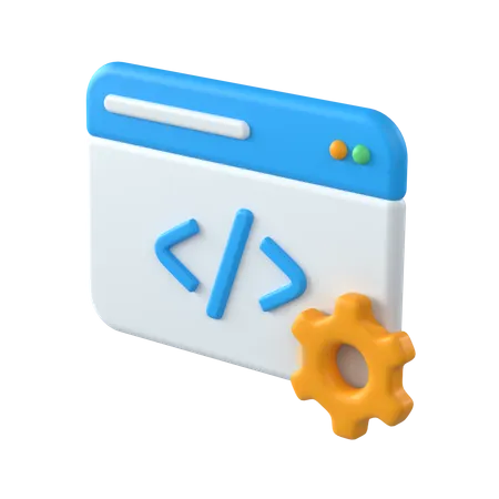 Web Development  3D Icon
