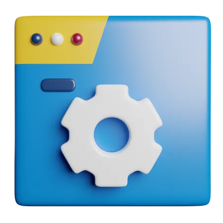 Web Development  3D Icon