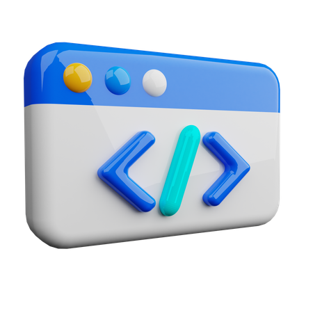 Web Development  3D Icon