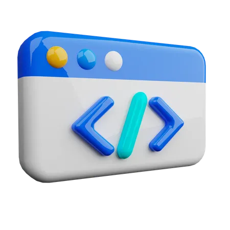 Web Development  3D Icon