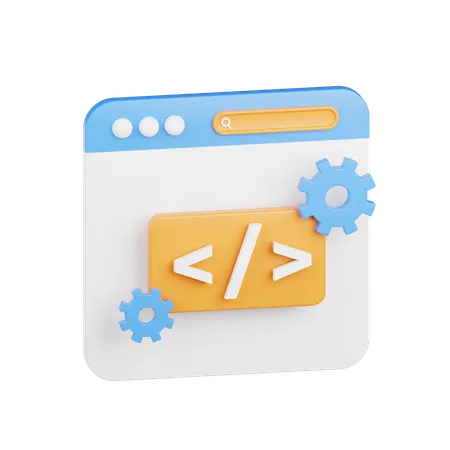 Web Development  3D Icon