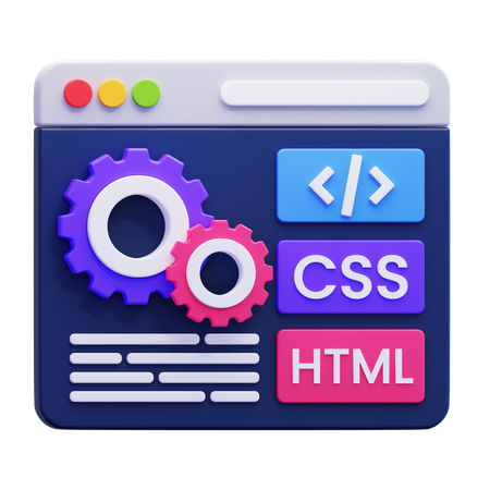 Web Development  3D Icon