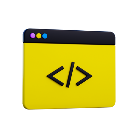 Web Development  3D Icon