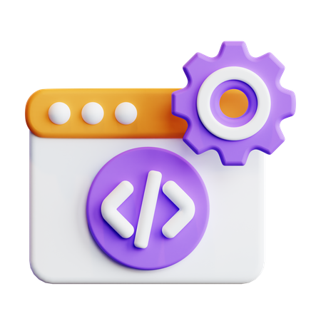 Web Development  3D Icon
